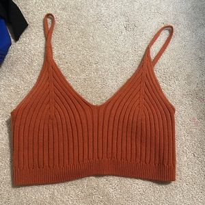 Orange Free People Tank Top